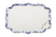 Royal Beyaz / Mavi Tepsi 26 Cm.