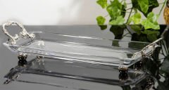 METAL KULPLU CAM SERVİSLİK Gümüş