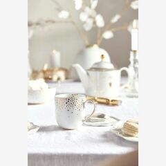 Beyaz Porselen Kupa 260 ml Royal Gold White Collection by Pip Studio