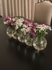 ÜFLEME CAM TIRTIL VAZO 5Lİ