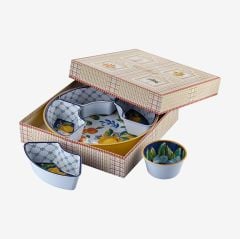 Mavi Melamin 5 Bölmeli Servis Tepsisi 39 Cm Capri Collection by Chiara Alessi