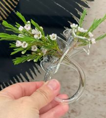 Üfleme Cam Peçete Halkası Peçetelik