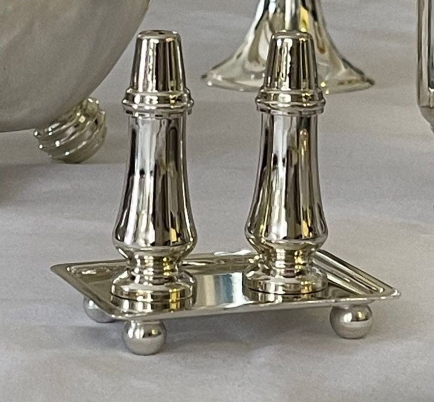 Pirinç Mini Tuzluk Biberlik