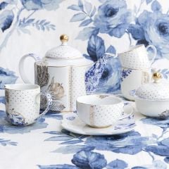 Mavi Beyaz Porselen Kahve Fincanı 125 Ml Royal White Collection by Pip Studio