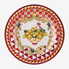 Melamin Yemek Tabağı 28 Cm Capri Collection by Chiara Alessi mavi limon buketi
