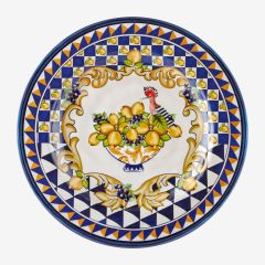 Melamin Yemek Tabağı 28 Cm Capri Collection by Chiara Alessi mavi limon buketi