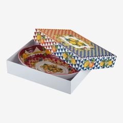 Melamin Oval  Servis Kasesi 33 Cm Capri Collection by Chiara Alessi