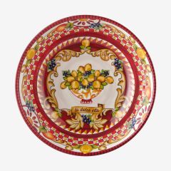 Melamin Kase 20 Cm Capri Collection by Chiara Alessi kırmızı limon buketi