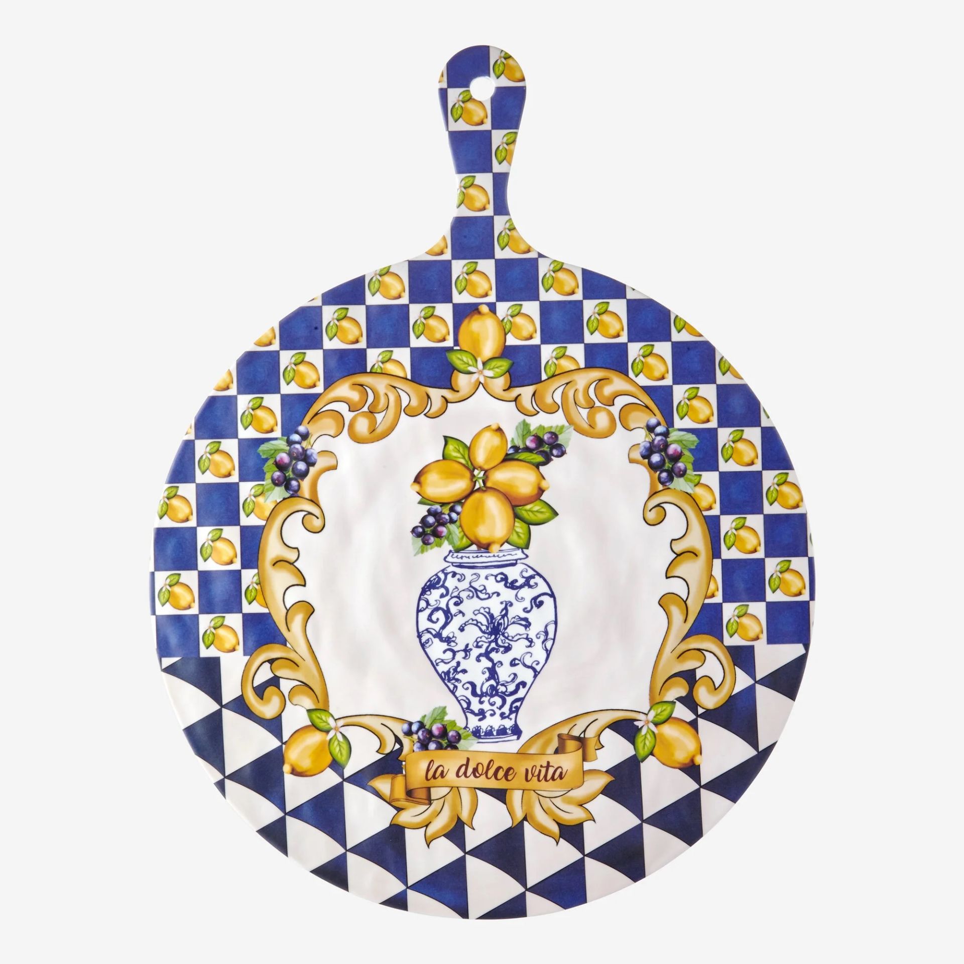 Melamin Sunum Tahtası 41 Cm Capri Collection by Chiara Alessi mavi