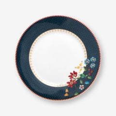 Mavi Porselen Pasta Tabağı 17 Cm Berry Blues