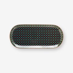 Yeşil Porselen Servis Tabağı 33 Cm Berry Blues