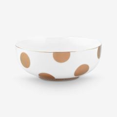 Beyaz Porselen Kase 15 Cm Dot Delight