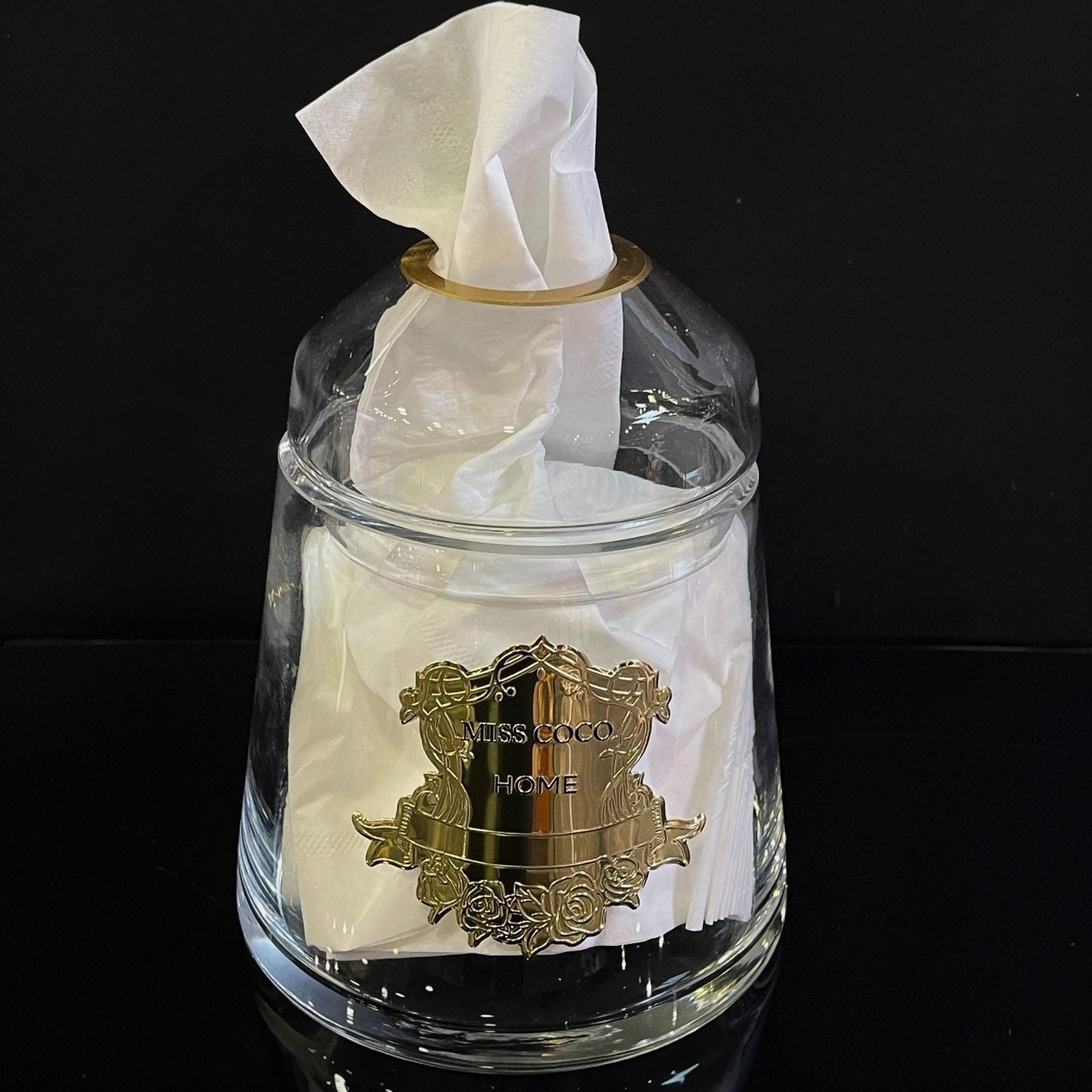 Miss Coco Home Dekoratif Cam Peçetelik ÜCRETSİZ KARGO