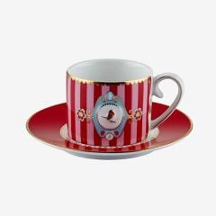 Kırmızı Pembe Porselen Kahve Fincanı 125 Ml Love Birds Collection by Pip Studio
