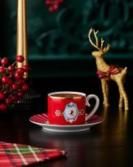 Kırmızı Porselen Kahve Fincanı 125 Ml Love Birds Collection by Pip Studio Love Birds Collecti