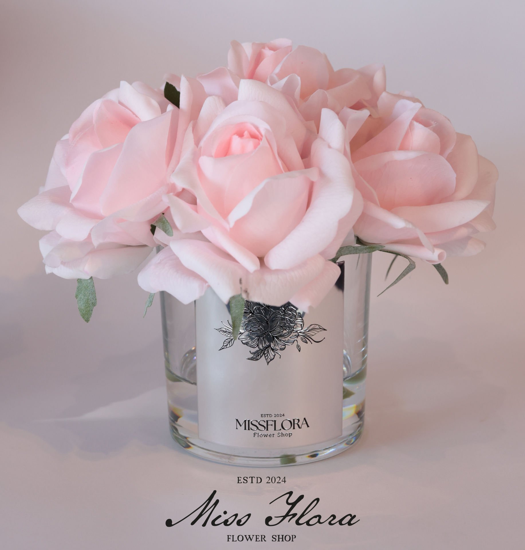 Gümüş Pembe 7 Güllü Oda Kokusu