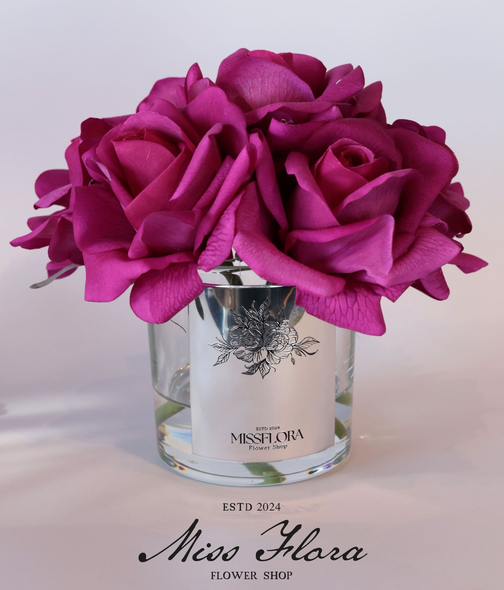 Gümüş Fuşya 7 Güllü Oda Kokusu