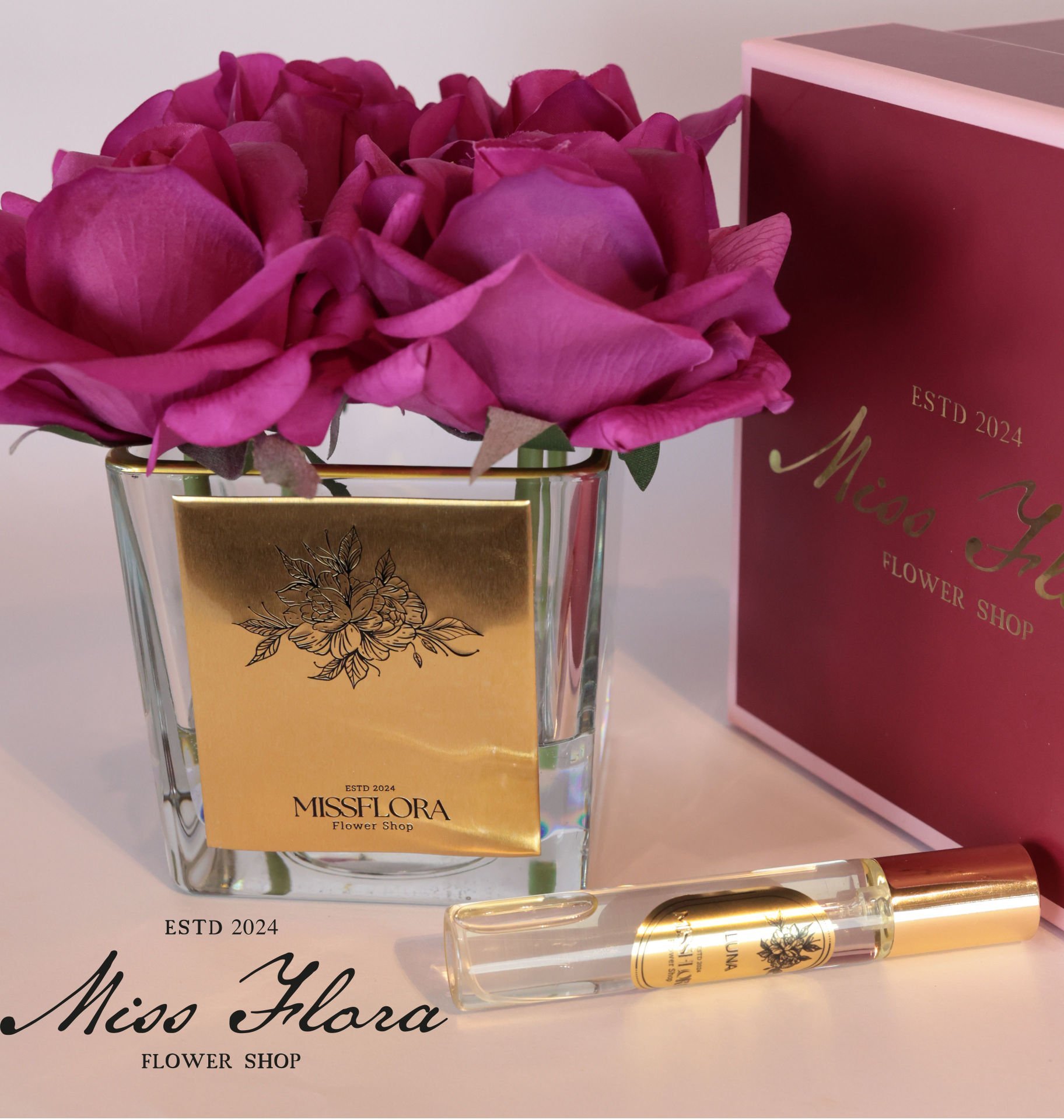 Gold Fuşya 4 Güllü Oda Kokusu