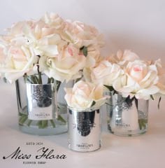 Gümüş Allıklı Tek Gül Oda Kokusu