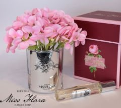 Gümüş Pembe Tekli Ortanca Oda Kokusu