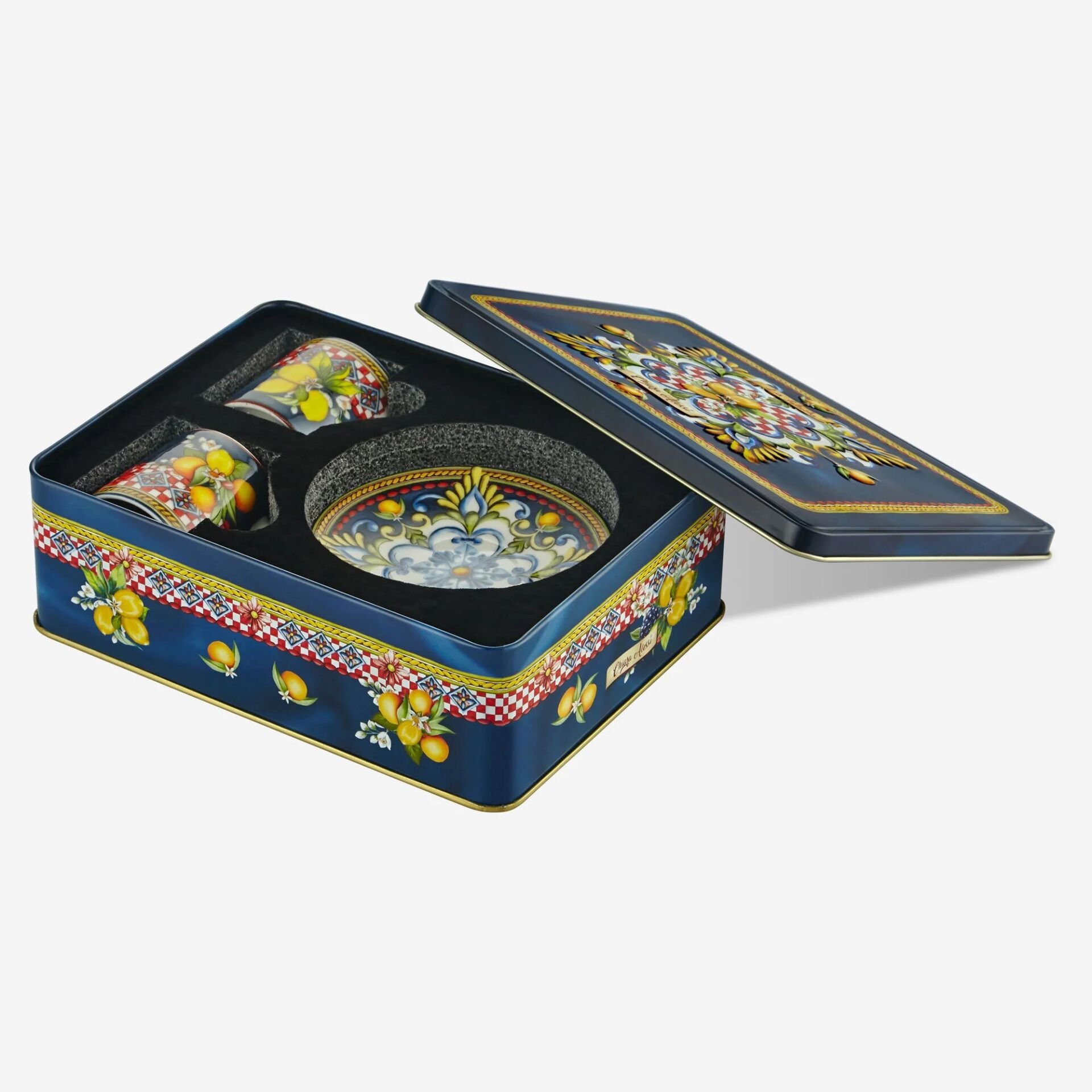 Mavi Porselen Kahve Fincan Seti 120 Ml Capri Collection by Chiara Alessi