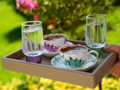 Tek Kişilik Deri Tepsi