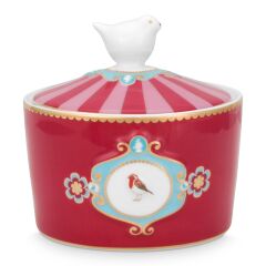 Porselen Şekerlik 300 ml Love Birds Collection by Pip Studio kırmızı