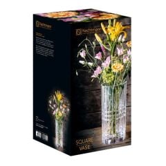 NACHTMANN Vazo 28 cm Tekli Square Şeffaf